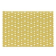 thumbnail image 1 of Yellow Cutting Board, Full and Empty Heart Shapes with Little Dots and Tiny Hearts Pattern, Decorative Tempered Glass Cutting and Serving Board, Large Size, Yellow White, by Ambesonne, 1 of 1