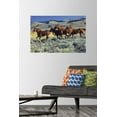 thumbnail image 2 of Animals - Horses Running on the Planes Wall Poster with Push Pins, 22.375" x 34", 2 of 3