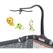 Baby Trend Nursery Center Playard with Toy Mobile, Tanzania Grey