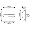thumbnail image 4 of HAHDAXIA Smack Polished Chrome Recessed Toilet Paper Holder - Includes Rear Mounting Bracket, 4 of 6