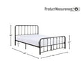 thumbnail image 4 of OakvillePark Lowden Vertical-Slat Metal Platform Bed, Queen, Dark Bronze, 4 of 4