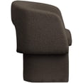 thumbnail image 5 of Meridian Furniture Emmet Brown Boucle Fabric Dining Chair / Accent Chair, 5 of 9