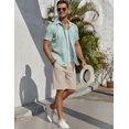 thumbnail image 4 of COOFANDY Men's Black Linen Shorts Casual Summer Beach Shorts Lightweight Cotton Flat Front Short 9 inch Inseam, 4 of 6