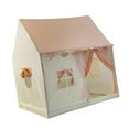 thumbnail image 3 of Corte de la tienda de campaña para niños con ventana Decoración de la sala de niños Fácil configuración de los regalos imaginativos plegables Casa de rosa, 3 of 9