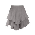 thumbnail image 7 of Fewfanhot Womens Skirts Casual Boho Ruffle Tiered Skorts High Waist Mini Skirts Golf Tennis Shorts, 7 of 7