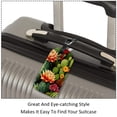 thumbnail image 3 of Square 2Pack PU Leather Cactus Cruise Luggage Tag with Privacy Cover and Name ID Tag for Travel Handbags Backpacks Luggage Tags, 3 of 6