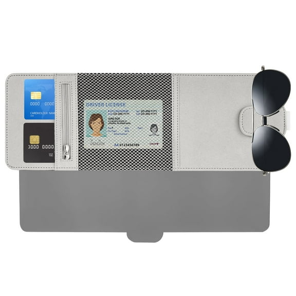 LINFANG Car Sun Visor Extender Adjustable Car Visor Extender Sun Blocker with Zipper Pocket and Side Opening Design for Safe and Comfortable Driving