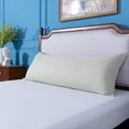 thumbnail image 3 of Ntbay Microfiber Ultra Soft Body Pillowcase with Envelope Closure, Wrinkle, Stain Resistant Body Pillow Cover, 20" x 54", Light Gray (Not Include Body Pillow), 3 of 5