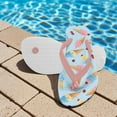 thumbnail image 3 of POLERO Girls Boys Flip Flops Sandals Kids Water Shoes - Ice Cream&Cherry Print - Thong Beach Slides Summer Slip-on Quick Dry Toddler Little Kid Size 12.5, 3 of 6