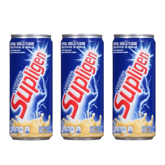 Supligen Vanilla Liquid Meal Supplement 9.87oz (Pack of 3) – Jamaican Caribbean Ready-to-Drink Nutritional Beverage