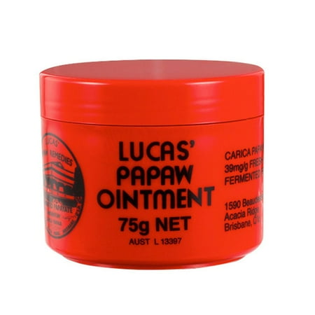Papaya Body Balm - Lip Balm 75g Lucas Papaw Ointment, Multifunctional Lip Protector, Moisturizing Lip Balm Diaper, Rash Cream Papaya Skin Rash Cream
