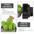 thumbnail image 2 of 4pcs Cactus Succulent Car Air Vent Clips Perfume Holder Car Charm Resin Hook Air Outlet Plant Decoration, 2 of 6