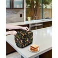 thumbnail image 4 of Fsddascl Red Mushroom Small Toaster Cover 2 Slice, Kitchen Appliance Covers, Retro Summer Botanical Leaves Black Toaster Oven Cover with Loop, Bread Machine Cover Polyester Dust Cover Protection, 4 of 5