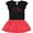 Black & Red with Polka Dots, variant on Inktastic Ohio Girls Toddler Dress