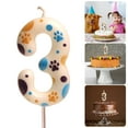 thumbnail image 2 of 0-9 Dog Birthday Candle Cake Top Digital Birthday Candle, Used for Boy and Girl, 2 of 20