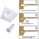 thumbnail image 3 of 100 Packs Furniture Chest Drawer Bottom Repair Fixing Mending Drawer, 3 of 4
