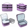thumbnail image 3 of Estuche portátil de viaje de doble capa para esmaltes de uñas, aceites esenciales, cosméticos, perfumes y labiales., 3 of 4
