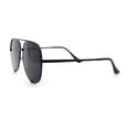 thumbnail image 6 of Womens Luxury Officer Tear Drop Shape Metal Rim Racer Sunglasses [All Black], 6 of 7