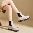thumbnail image 4 of YOURDIARY Women's Short Rain Boots Waterproof Soft Chelsea Rain Boots For Ladies, 4 of 9