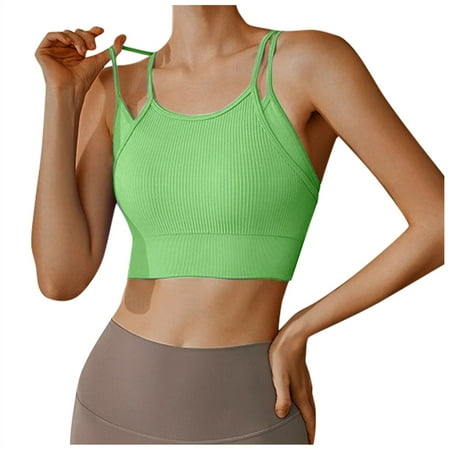 Fsqjgq Bras for Women Underwear Tube Tops with Built In Bra Embroidered Bralettes Strapless Push Up Bra Crisscross Back Sports Bra Padded Racerback Crop Sports Bras Workout Yoga Gym Tank Top Seamless