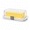 White, variant on W Large Butter Dish with Lid for Countertop and Fridge Refrigerator Door Shelf, Airtight 250g Butter Keeper for East Coast/West Coast/European/Kerrygold Butter/French Butter/Cream Cheese