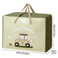 thumbnail image 3 of Laundry Bag with Handles,Foldable Laundry Bag Large Capacity Laundry Organizer with Handle, Foldable and Removable Bag with Thick Fabric Quilt Storage Bag Organizer, 3 of 7