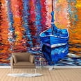 thumbnail image 2 of IDEA4WALL 4pcs Oil Painting Peel and Stick Wallpaper Removable Wall Murals Large Wall Stickers for Home Decoration, 66"x24", 2 of 5