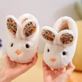 thumbnail image 6 of RuiJiao Adorable Bunny Kids Slippers, Cozy Microfiber Leather Indoor/Outdoor House Shoes with Non-Slip Sole for Girls Boys (White, Gray, Pink), Winter Warm Home Footwear, 6 of 6
