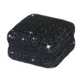 thumbnail image 1 of Joyero Yinane Con Diamantes de imitación organizador de collares y pendientes negro, 1 of 5