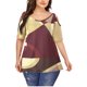 thumbnail image 1 of Camiseta con estampado de corte superior de talla grande y cuello redondo informal a la moda para mujer Fridja  bn1393, 1 of 5