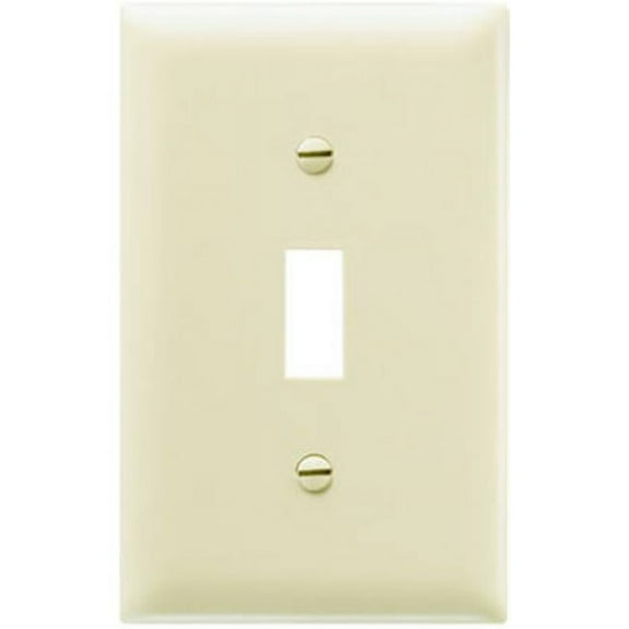 TP1ICC100 1 Gang 1 Toggle Opening Nylon Wall Plate, Ivory