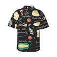 thumbnail image 3 of Disketp Hawaiian Shirts For Men,Vegetable Quiche Print Mens Casual Short Sleeve Button Down Shirts Beach Shirt, 3 of 8