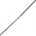 thumbnail image 4 of LOVEBLING 10K White Gold 2.5mm Palm Open Hollow Wheat Chain Necklace with Lobster Lock (26"), 4 of 4