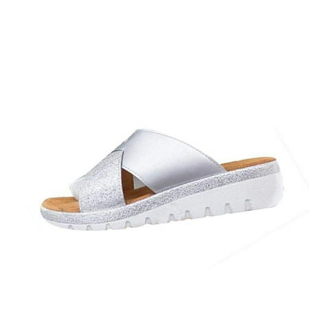 

Penkiiy Women Dressy Comfy Platform Casual Shoes Summer Beach Travel Slipper Flip Flops