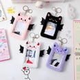 thumbnail image 2 of 1pc Cute Plush Kawaii Little Devil K-Pop Photocard Holder, BTS Twice Id Protector Credit Bank Card Sleeves Storage, 2 of 4