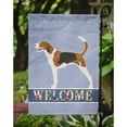 thumbnail image 3 of Carolines Treasures BB8271GF American Foxhound Welcome Flag Garden Size  Small multicolor, 3 of 3