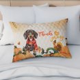 thumbnail image 4 of Happy Thanksgiving Dachshund with Turkey Pumpkins Autumn Vibes Quilt Pillowcase Wiener Dog Lover Gifts Idea Throw Pillow Cover Bed Home Decor - 12018, 4 of 5