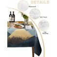 thumbnail image 2 of Abstract Art Table Cloth 52x70 Inch Rectangle, Illustration Mountains Oil Painting Waterproof Tablecloth Washable Table Cover for Party Picnic Dinner Decor, 2 of 9