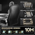 thumbnail image 4 of Waleaf Big and Tall Executive Office Chair 500lbs with Flip-up Arms & Adjustable Lumbar Support,Heavy Duty High Back Computer Chair for Adults, 4 of 7