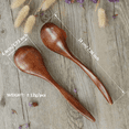 thumbnail image 5 of Wooden Spoons for Eating, 12 Pieces Natural Wood Eating Spoon, 7 Inch Eco-Friendly Handmade Teaspoon Dinner, 5 of 7