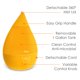 thumbnail image 3 of Humidificador ultrasónico Cool Mist de 3,8 litros para dormitorio, color naranja, 3 of 9