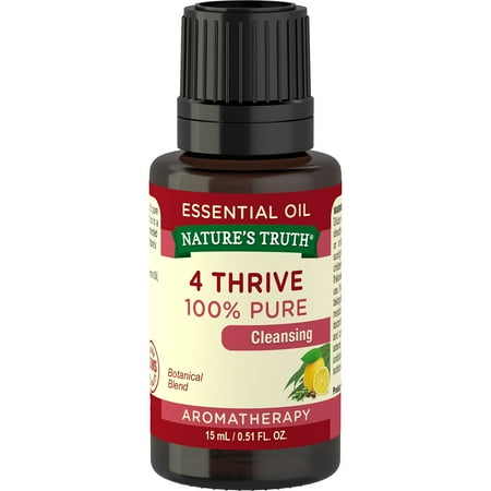 Aromatherapy Treatment Blend - Nature's Truth Aromatherapy 4 Thrive Essential Oil Blend, 0.51 Fl Oz