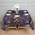 thumbnail image 3 of Pioneer Flower Floral Print Pattern Square Tablecloth,Waterproof Square Table Cover,Wipeable Spillproof Washable Table Cover for Home Kitchen Party Decor 42"X42"(107x107cm), 3 of 6