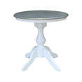 thumbnail image 4 of 30" Round Top Pedestal Dining Table with 2 Madrid Chairs - Unfinished - 3 Piece Set, 4 of 7