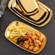thumbnail image 2 of Placa rectangular de acero inoxidable para barbacoa - Textura martillada - Versátil para carnes a la parrilla, pasta y acampada - Reutilizable, 2 of 8