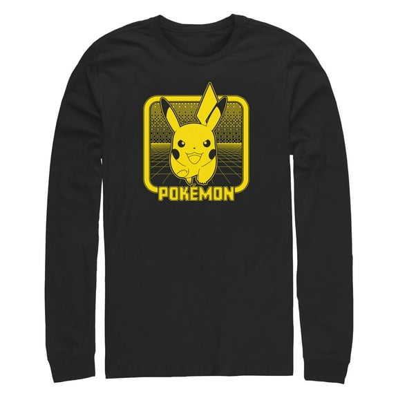 Men's Pokemon Digital Pikachu Long Sleeve Shirt