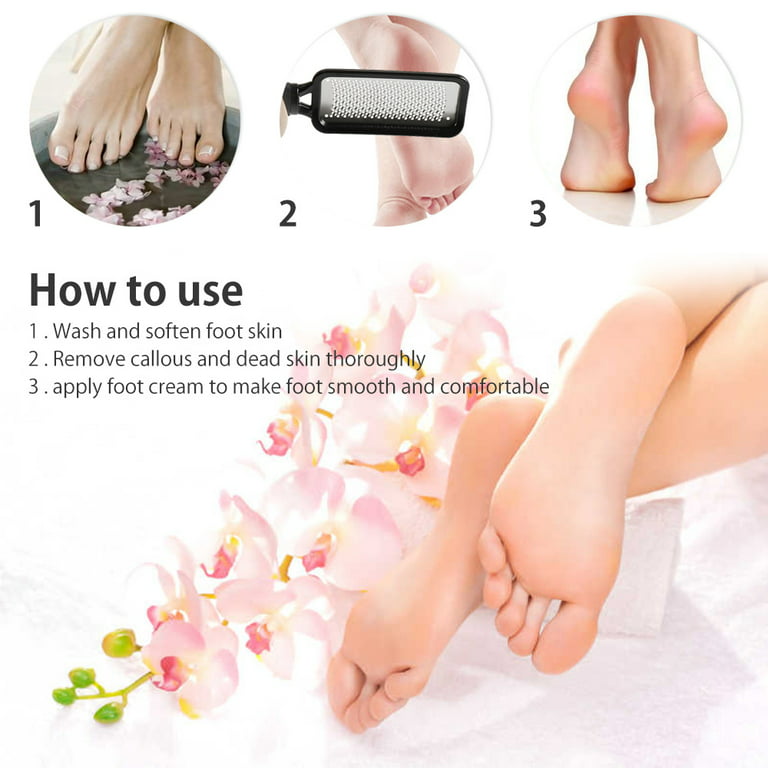 Pedicure Foot File Callus Remover Stainless Steel Foot Scraper Portable  Rasp Colossal Foot Grater Scrubber Pro