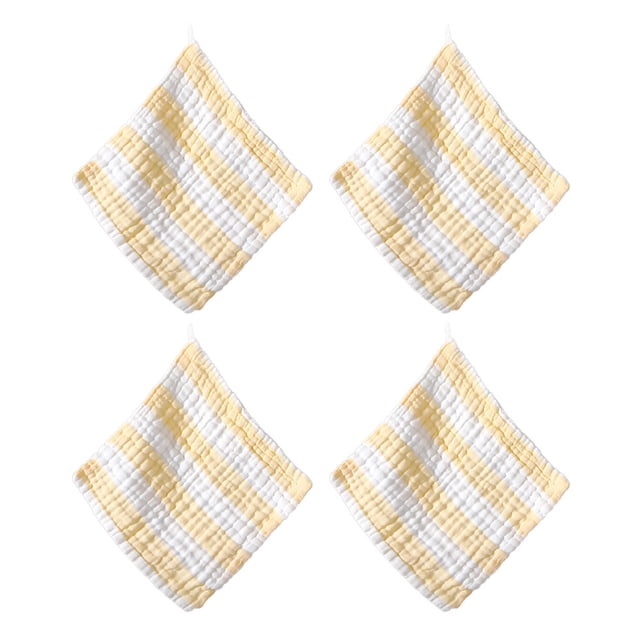 Muslin Multi-Colors Muslin Washcloths Burping Cloth Diapers Face Towels for Baby (Simple Colors)