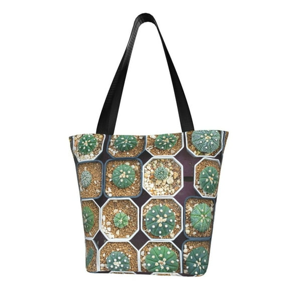 Easygdp Cactus Garden Shoulder Bags for Women,Crossbody Bags Shoulder Purse Handbag for Women