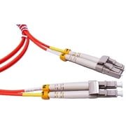 0.2 Meter (7IN) Multimode Duplex Fiber Optic Cable (62.5/125) - LC to LC - Orange